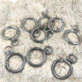 Listing 5 of 7 for 4/8/15/30/50Pcs Round Spring Snap Hooks, Swivel O Rings Buckles Clips