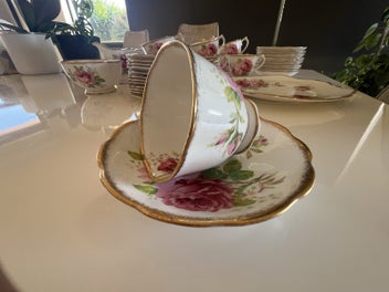 Listing 5 of 12 for American Beauty Royal Albert Tea Set