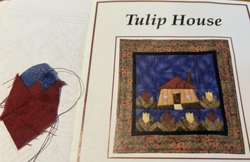 Listing 4 of 5 for Tulip House - foundation piecing 17”x 17”