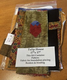 Listing 2 of 5 for Tulip House - foundation piecing 17”x 17”