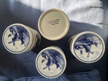 Listing 2 of 10 for Delft Blue Vintage crockery