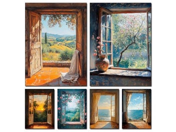 Listing 3 of 10 for Ocean Oil Painting Landscape Poster For Living Room Decor