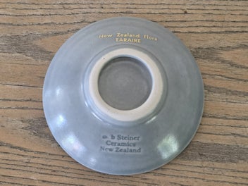 Listing 2 of 6 for Bob Steiner Ceramics (NZ) Pottery Small Round Dish - Flora Taraire