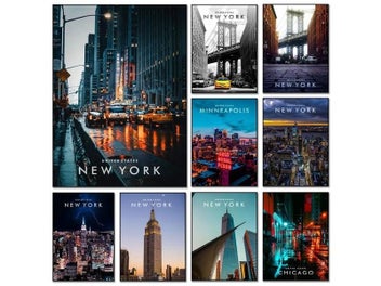 Listing 3 of 10 for New York City Coordinates Wall Art For Living Room Decor