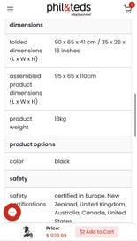 Listing 7 of 11 for Phil & Ted’s Double Stroller