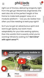 Listing 3 of 11 for Phil & Ted’s Double Stroller