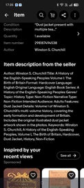 Listing 19 of 19 for A History of the English-speaking Peoples: The birth of Britain Book by Winston