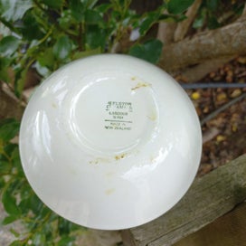 Listing 3 of 3 for Crown Lynn Kelston Baroque Green Design Bowl D 664