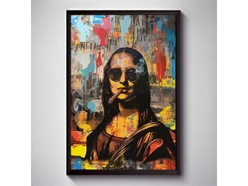 Listing 3 of 10 for Creative Watercolor Mona Lisa Wall Art Poster For Home Decor