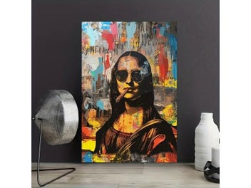 Listing 4 of 10 for Creative Watercolor Mona Lisa Wall Art Poster For Home Decor
