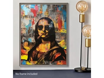Listing 5 of 10 for Creative Watercolor Mona Lisa Wall Art Poster For Home Decor