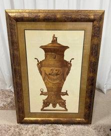 Listing 2 of 3 for Large Ornate Framed Print Gold Colouring