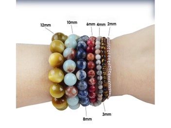 Listing 6 of 9 for Natural Red Agate Beads 4-12MM For Jewelry Making DIY Accessories