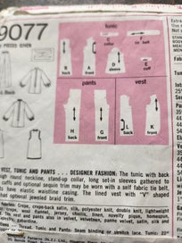 Listing 3 of 4 for Classic era tunic top waist coat straight pants sewing patterns vintage remake