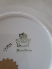 Listing 4 of 6 for Aynsley Bone China Side Plate and Saucer