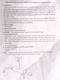 Listing 15 of 15 for Professional Mobile Instrument Table - Power height - 240V Power Socket - As New