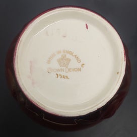 Listing 7 of 7 for Crown Devon - Rouge Royale 3322 - Vase - c1930+