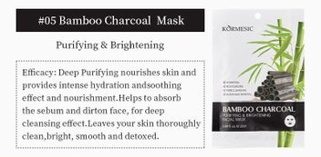 Listing 2 of 8 for Bamboo Charcoal Purifying & Brightening Facial Mask