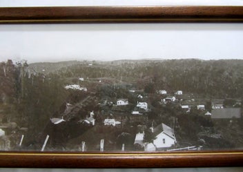 Listing 3 of 8 for ANTIQUE PANORAMIC PHOTOGRAPH OF HALF MOON BAY, STEWART ISLAND