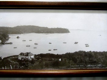 Listing 5 of 8 for ANTIQUE PANORAMIC PHOTOGRAPH OF HALF MOON BAY, STEWART ISLAND