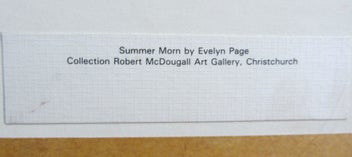 Listing 4 of 4 for EVELYN PAGE (1899-1988) "SUMMER MORN" - QUALITY FRAMED PRINT - NZ ART ICON