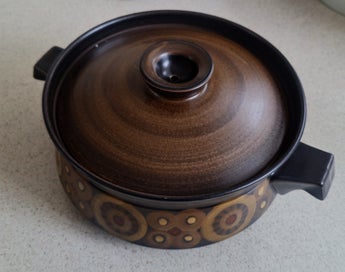 Listing 6 of 17 for <<< VINTAGE "DENBY - ARABESQUE " STONEWARE LIDDED DISH >>>