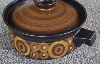 Listing 11 of 17 for <<< VINTAGE "DENBY - ARABESQUE " STONEWARE LIDDED DISH >>>