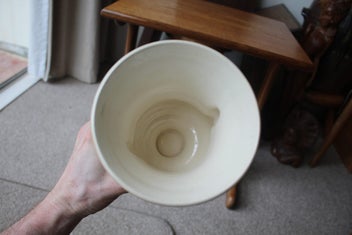 Listing 8 of 12 for Titian Pottery Mahogany Glazed Vase: Great Glaze but a Chip to Base