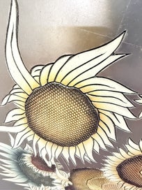 Listing 3 of 6 for $1 Resv Large Textured Sunflower Wall Art – Metallic Finish 3D Effect 1020mm