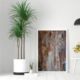 Listing 11 of 16 for ORIGINAL ACRYLIC MIXED MEDIA ABSTRACT PAINTING - Echoes of Time