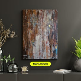 Listing 2 of 16 for ORIGINAL ACRYLIC MIXED MEDIA ABSTRACT PAINTING - Echoes of Time