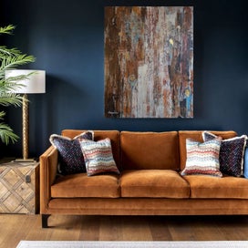 Listing 13 of 16 for ORIGINAL ACRYLIC MIXED MEDIA ABSTRACT PAINTING - Echoes of Time