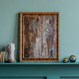 Listing 14 of 16 for ORIGINAL ACRYLIC MIXED MEDIA ABSTRACT PAINTING - Echoes of Time