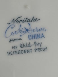 Listing 3 of 3 for Noritake Japan Wild Ivy Cook’n Serve plate