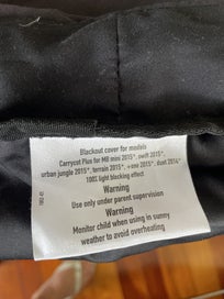 Listing 2 of 2 for Mountain buggy pram blackout cover