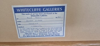 Listing 2 of 2 for Framed charcoal drawing