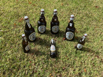 Listing 2 of 2 for Amber glass bottles