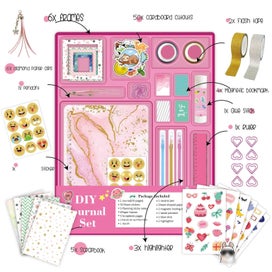 Listing 1 of 8 for Journal kit for Girls, DIY Journal Set , Scrapbook & Diary Supplies Set, Cute