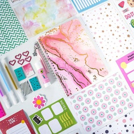 Listing 5 of 8 for Journal kit for Girls, DIY Journal Set , Scrapbook & Diary Supplies Set, Cute
