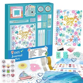 Listing 1 of 7 for Journal kit for Girls, DIY Journal Set , Scrapbook & Diary Supplies Set, Cute