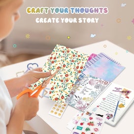 Listing 5 of 7 for Journal kit for Girls, DIY Journal Set , Scrapbook & Diary Supplies Set, Cute