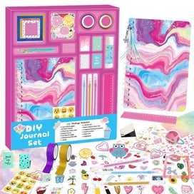 Listing 1 of 8 for DIY Journal Kit for Girls - 48pcs DIY Journal Set for Tween & Teen Girls, Scr
