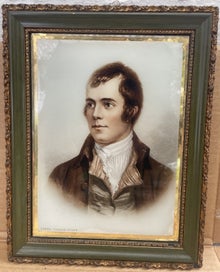 Listing 1 of 6 for Antique print portrait of Robert Burns print on glass