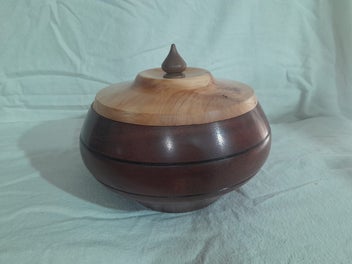 Listing 2 of 2 for A large mahogany, Macrocarpa bowl