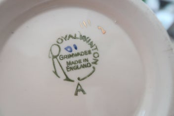 Listing 4 of 4 for ***VINTAGE ROYAL WINTON WHITE CROCUS CHINTZ TEAPOT***