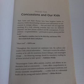 Listing 6 of 15 for Concussions And Our Kids by Robert Cantu, M.D. and Mark Hyman - Leading Expert