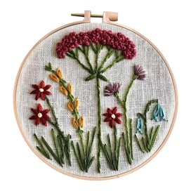 Listing 2 of 3 for Beginner's Embroidery Flower Kit,Beginner Hand Embroidery 0 Based Diy Hand Em