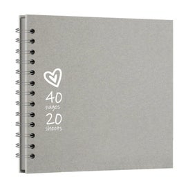 Listing 4 of 9 for 10 x 10 Inch DIY Scrapbook Album 40 Pages Hardcover Kraft Paper Scrap Book Ph