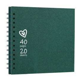 Listing 5 of 9 for 10 x 10 Inch DIY Scrapbook Album 40 Pages Hardcover Kraft Paper Scrap Book Ph