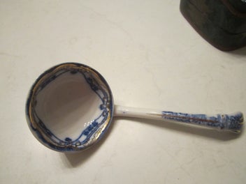 Listing 1 of 3 for Antique China Flow Blue Ladle